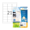 Herma 10727 white A4 recycled universal labels, 63.5 x 38.1mm (1680 labels) 230836 - 1