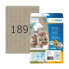 Herma 10750 natural brown A4 recycled universal labels, 25.4mm x 10mm (3780 labels) 230845 - 1