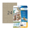 Herma 10753 natural brown A4 recycled universal labels, 70mm x 36mm (480 labels) 230848 - 1
