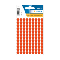 Herma 1846 fluorescent red marking dots, Ø 8mm (540 labels) 231016