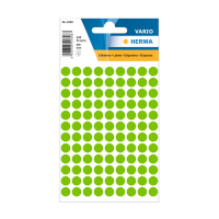 Herma 1848 fluorescent green marking dots, Ø 8mm (540 labels) 231015