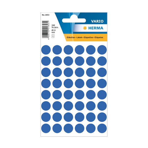 Herma 1853 dark blue marking dots, Ø 13mm (240 labels) 230980 - 1