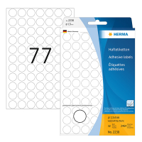 Herma 2230 round white multipurpose labels, Ø 13mm (2,464 labels) 230704