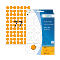 Herma 2234 fluorescent orange marking dots, Ø 13mm (1848 labels) 230921