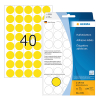 Herma 2251 yellow multi-purpose labels, Ø 19mm (1,280 labels) 230707 - 1