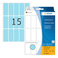 Herma 2413 blue multipurpose labels, 20mm x 50mm (480 labels) 230672