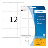Herma 2440 white multipurpose labels, 32mm x 41mm (384 labels) 230687