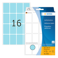 Herma 2453 blue multipurpose labels, 25mm x 40mm (512 labels) 230680