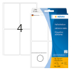 Herma 2490 white multifunctional labels, 52mm x 82mm (128 labels)