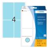 Herma 2493 blue multifunctional labels, 52mm x 82mm (128 labels) 230692 - 1
