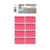 Herma 3772 fluorescent red freezer labels, 26mm x 40mm (48 labels) 230940 - 1