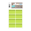 Herma 3775 fluorescent green freezer labels, 26mm x 40mm (48 labels) 230939 - 1