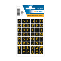 Herma 4130 black/gold AZ labels, 13mm x 13mm (96 labels) 230964