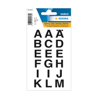 Herma 4135 black/transparent AZ labels, 20mm x 20mm (36 labels) 230965