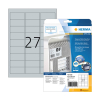 Herma 4222 silver rating plate labels, 63.5mm x 29.6mm (675 labels) 230918 - 1