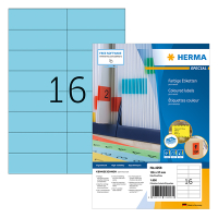 Herma 4258 blue permanent adhesive labels, 105mm x 37mm (1600 labels) 4258 230461