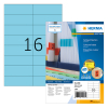 Herma 4258 blue permanent adhesive labels, 105mm x 37mm (1600 labels) 230461 - 1