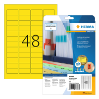 Herma 4366 yellow A4 removable labels, 45.7mm x 21.2mm (960 labels) 230777