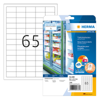 Herma 4388 white A4 freezer labels, 38.1mm x 21.2mm (1,625 labels) 4388 230479