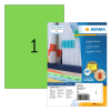 Herma 4404 green A4 permanent adhesive labels, 210mm x 297mm (100 labels) 230792 - 1
