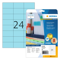 Herma 4468 blue A4 removable labels, 70mm x 37mm (480 labels) 230776