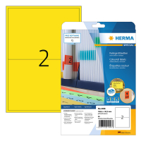 Herma 4496 yellow A4 removable labels, 199.6mm x 143.5mm (40 labels) 230765