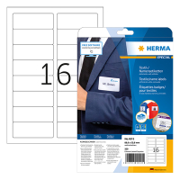 Herma 4515 white A4 removable name/textile labels, 88.9mm x 33.8mm (320 labels) 4515 230510