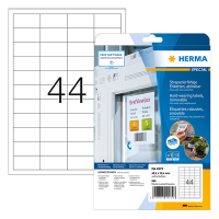 Herma 4572 white removable A4 weatherproof foil labels, 48.3mm x 25.4mm (880 labels) 4572 230511