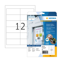 Herma 4574 white A4 removable weatherproof foil labels, 97mm x 42.3mm (240 labels) 230855