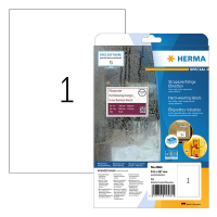 Herma 4584 white A4 weatherproof foil labels, 210mm x 297mm (10 labels) 230748