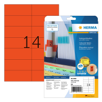 Herma 5059 red A4 removable labels, 105mm x 42.3mm (280 labels) 230771