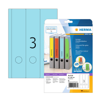 Herma 5138 blue A4 wide self-adhesive printable spine labels, 61mm x 297mm (60 labels) 230875