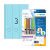 Herma 5138 blue A4 wide self-adhesive printable spine labels, 61mm x 297mm (60 labels) 230875 - 1