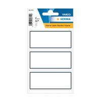 Herma 5711 white/grey book labels, 82mm x 36mm (18 labels) 230930