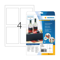 Herma 8882 white A4 bottle labels, 90mm x 120mm (40 labels) 230851