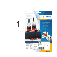 Herma 8895 white A4 high-gloss labels, 210mm x 297mm (10 labels) 230857