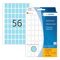 Label multi-purpose sticker sheets 12mm x 18mm | blue | Herma 2343 | 1792 labels 230658