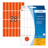 Label multi-purpose sticker sheets 13mm x 40mm | red | Herma 2362 | 896 labels 230670