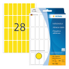 Label multi-purpose sticker sheets 13mm x 40mm | yellow | Herma 2361 | 896 labels 230668 - 1