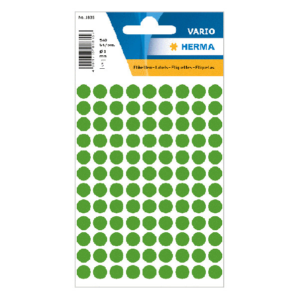 Marking dots Ø8mm (dark green) | Herma 1835 | 540 stickers 230417 - 1