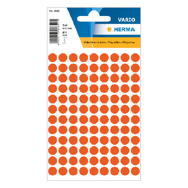 Marking dots Ø8mm (red) | Herma 1842 | 540 stickers 360158 - 1
