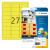 Permanent labels (63.5 x 29.6mm, neon yellow) | Herma 5140 | 540 labels 230527 - 1