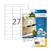 Herma Power 10903 extra strong white labels, 63.5mm x 29.6mm (675 labels) 230894 - 1