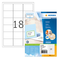 Herma Premium 4265 white A4 permanent address labels, 63.5mm x 46.6mm (1800-pack) 4265 238465
