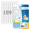 Herma Premium 4333 white A4 permanent adhesive labels, 25.4mm x 10mm (4,725 labels) 230588 - 1
