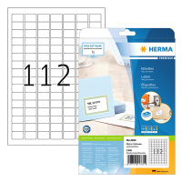 Herma Premium 4334 white A4 permanent adhesive labels, 25.4mm x 16.9mm (2,800 labels) 4334 230589