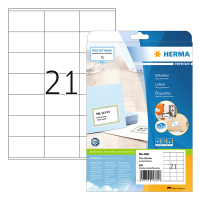 Herma Premium 4361 white A4 permanent adhesive labels, 70mm x 42mm (525 labels) 4361 230597
