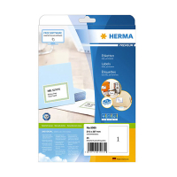 Herma Premium 5065 white permanent adhesive labels, 210mm x 297mm (25 labels) 238355