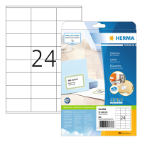 Herma Premium 8638 white A4 permanent adhesive labels, 70mm x 36mm (240 labels) 230546