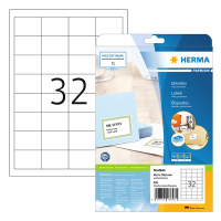 Herma Premium 8643 white A4 permanent adhesive labels, 48.3mm x 33.8mm (320 labels) 8643 230544